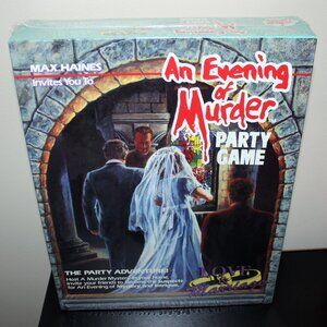 3/$88❤️vintage 1992 MAX HAINES AN EVENING OF MURDER party game Love & Marriage